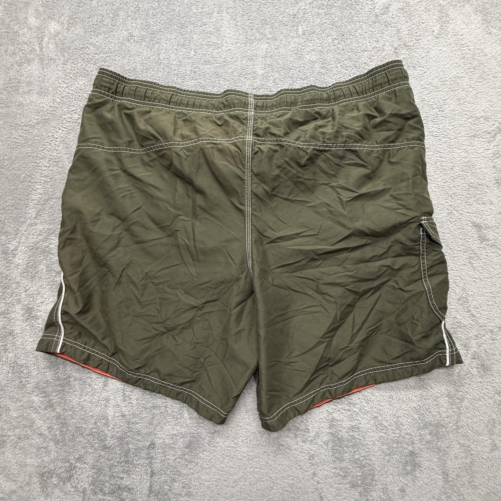 Speedo‎ Swim Shorts Mens XL Green Solid Drawstring Lined Built-In Brief Cargo - Picture 9 of 9